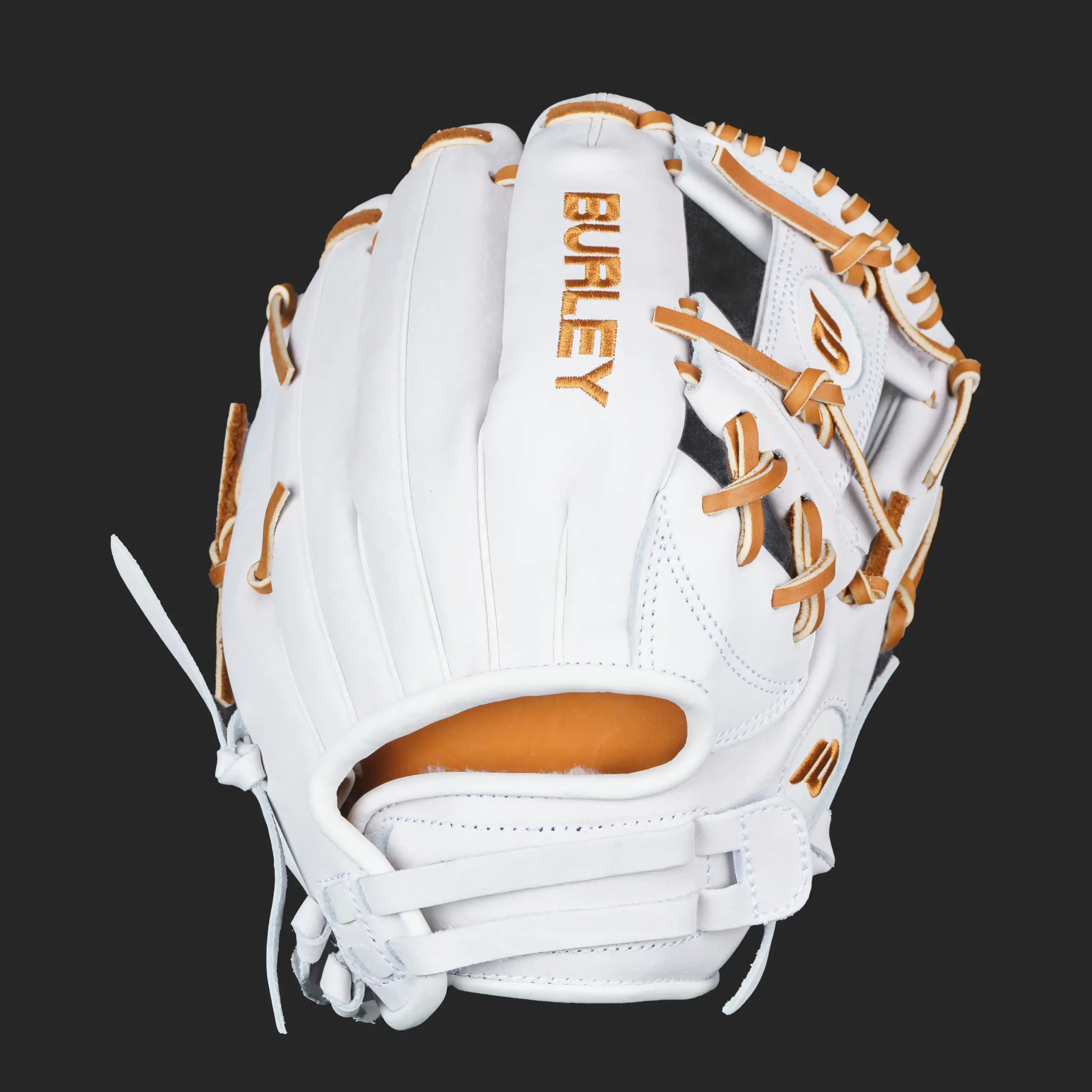pro series fastpitch softball infield glove white brown i web right 2