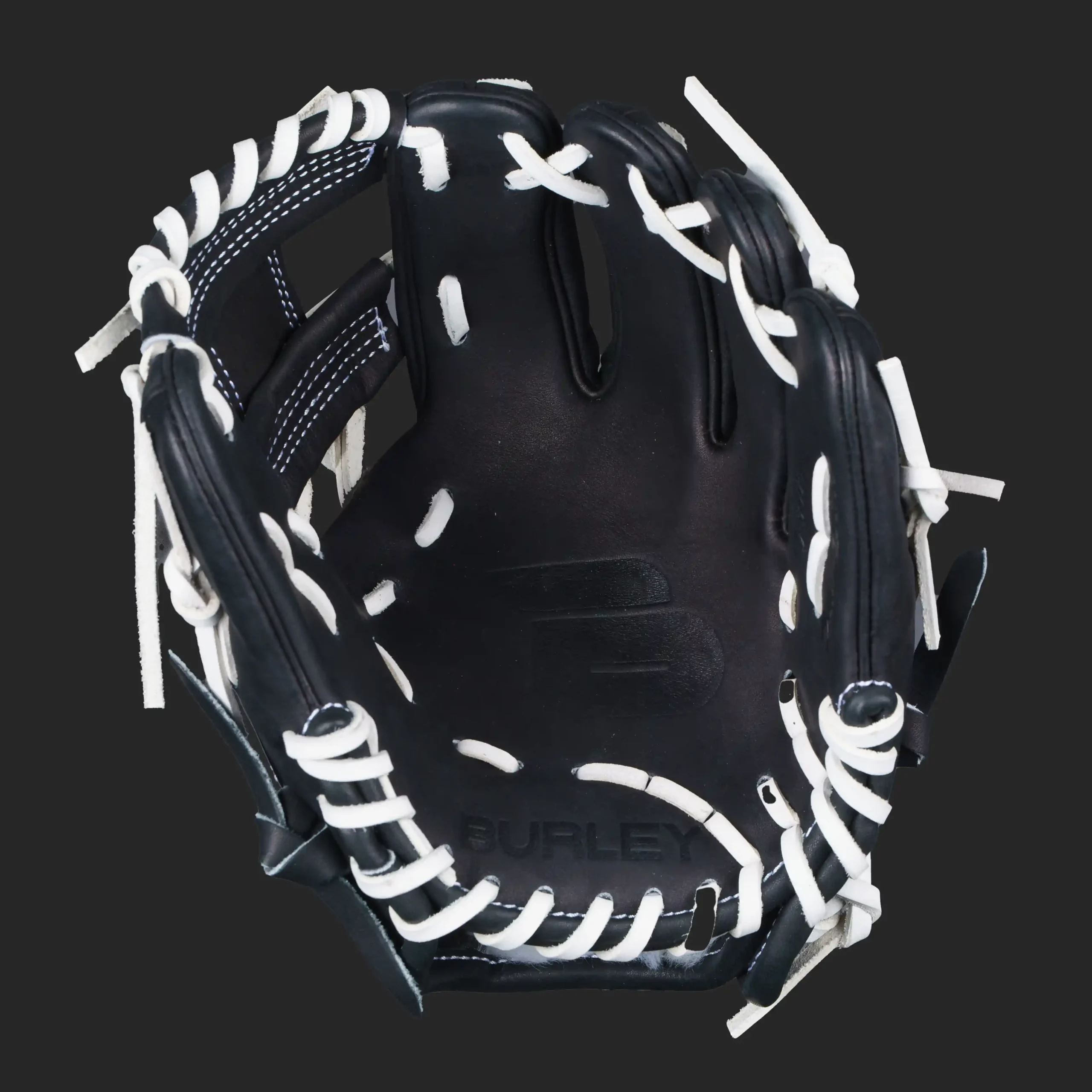 pro series training glove black white laces i web right 1