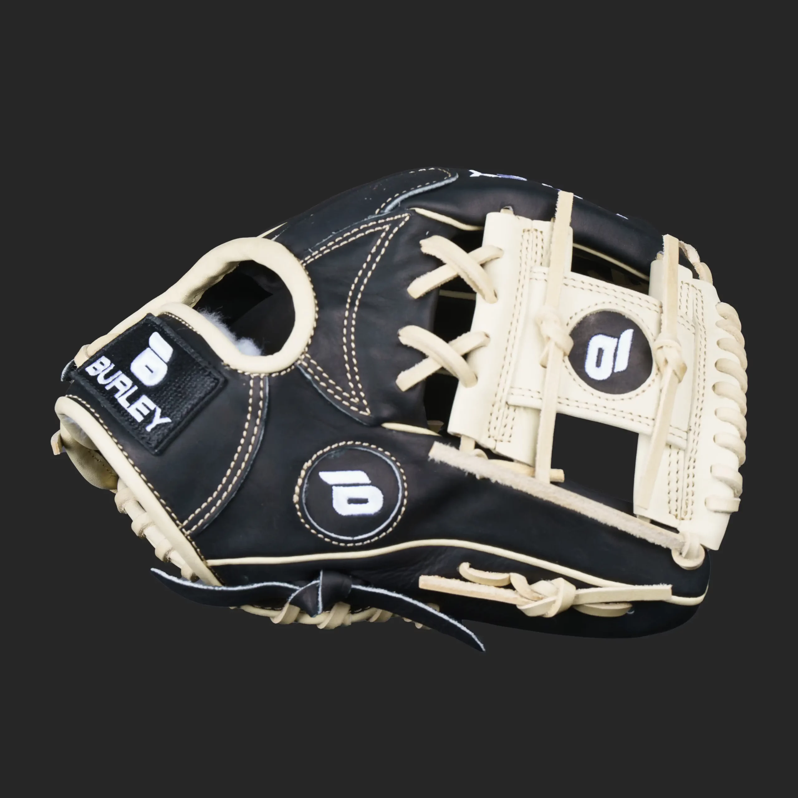 silver series infield glove black blonde i web right 3