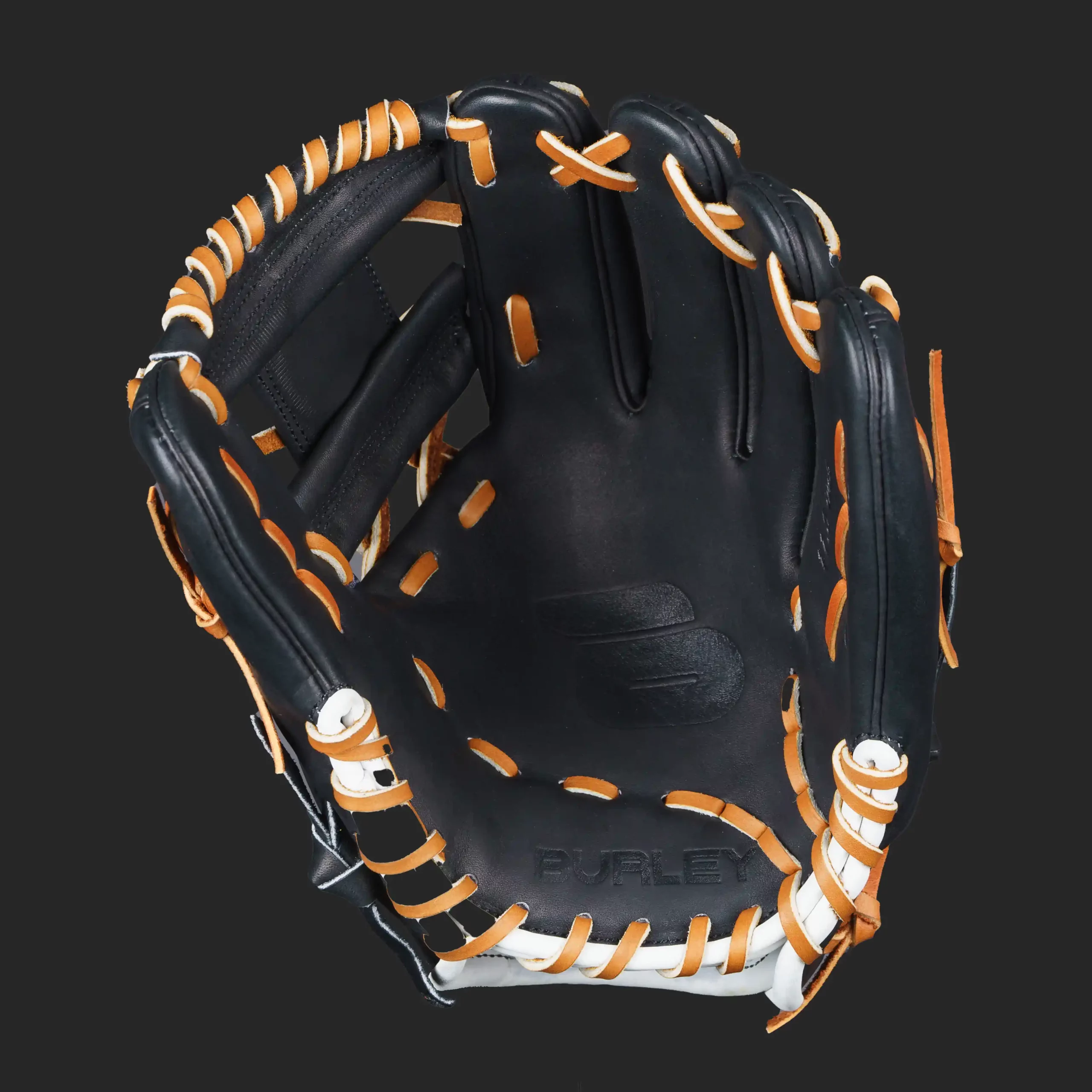silver series infield glove black brown laces i web right 1