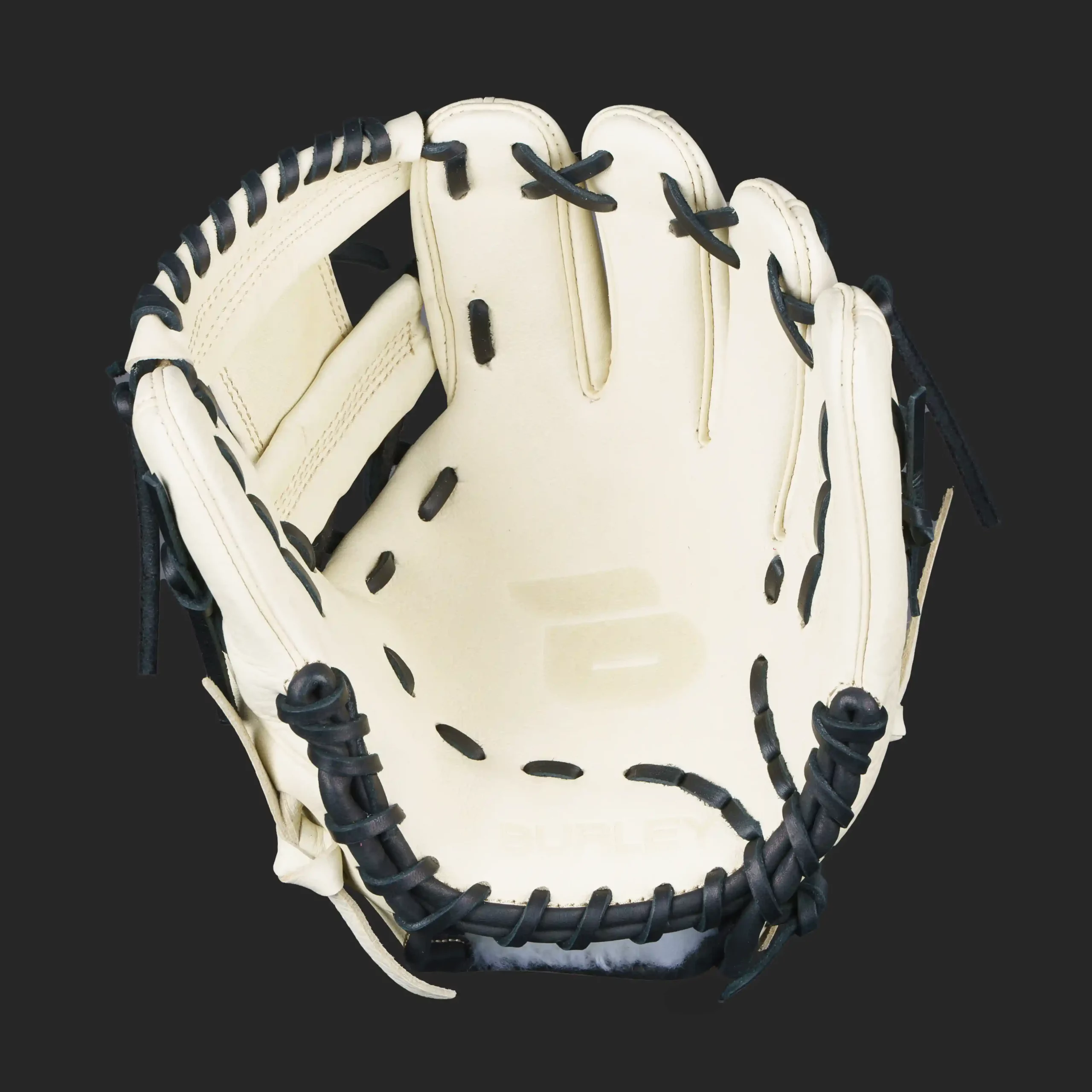 silver series infield glove blonde black laces i web right 1