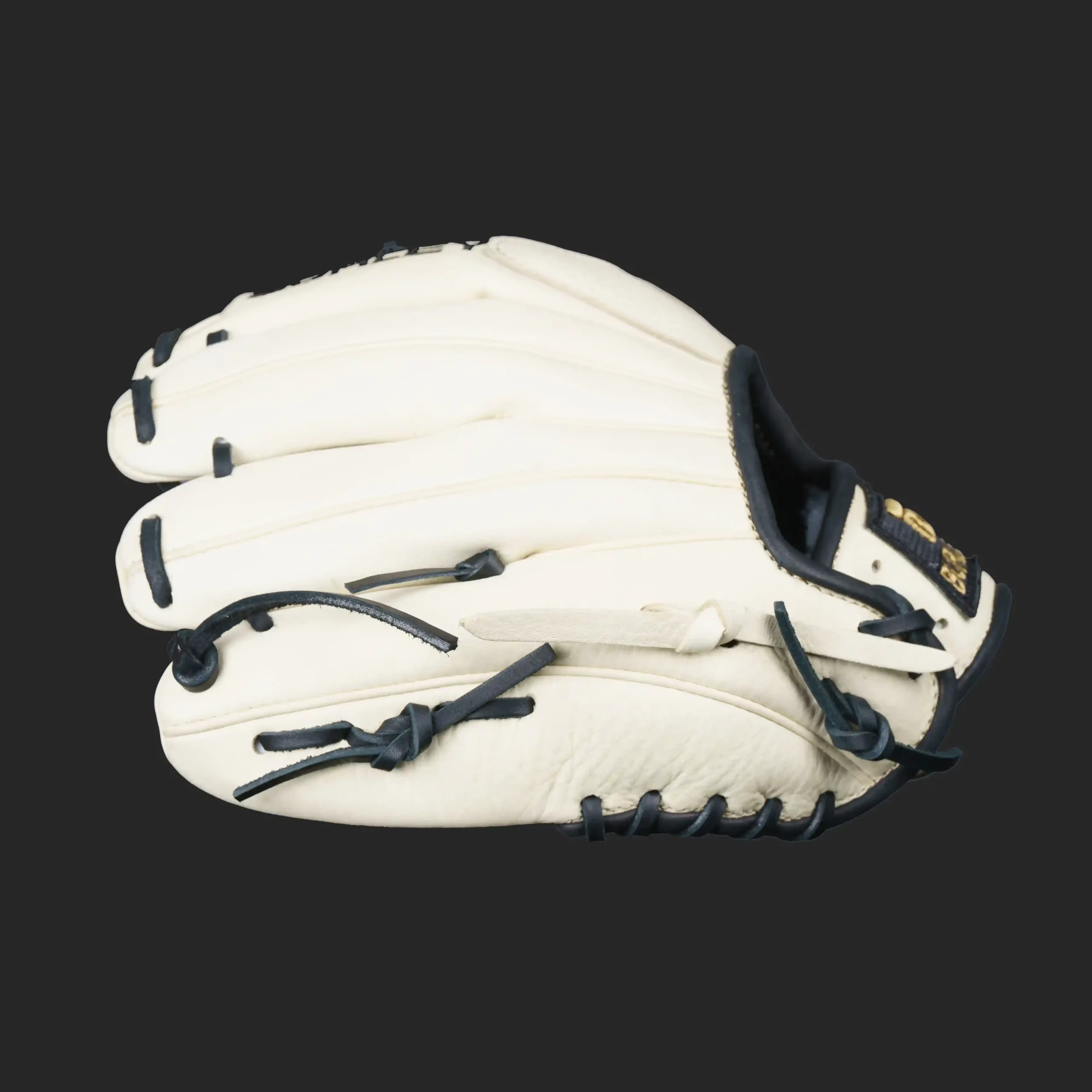 silver series infield glove blonde black laces i web right 4