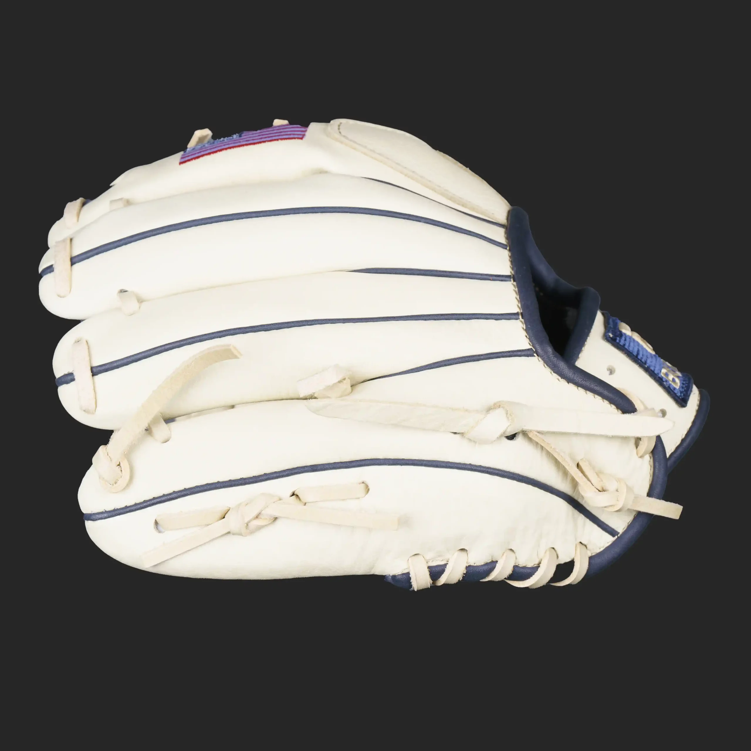 silver series infield glove blonde navy american flag i web right 4